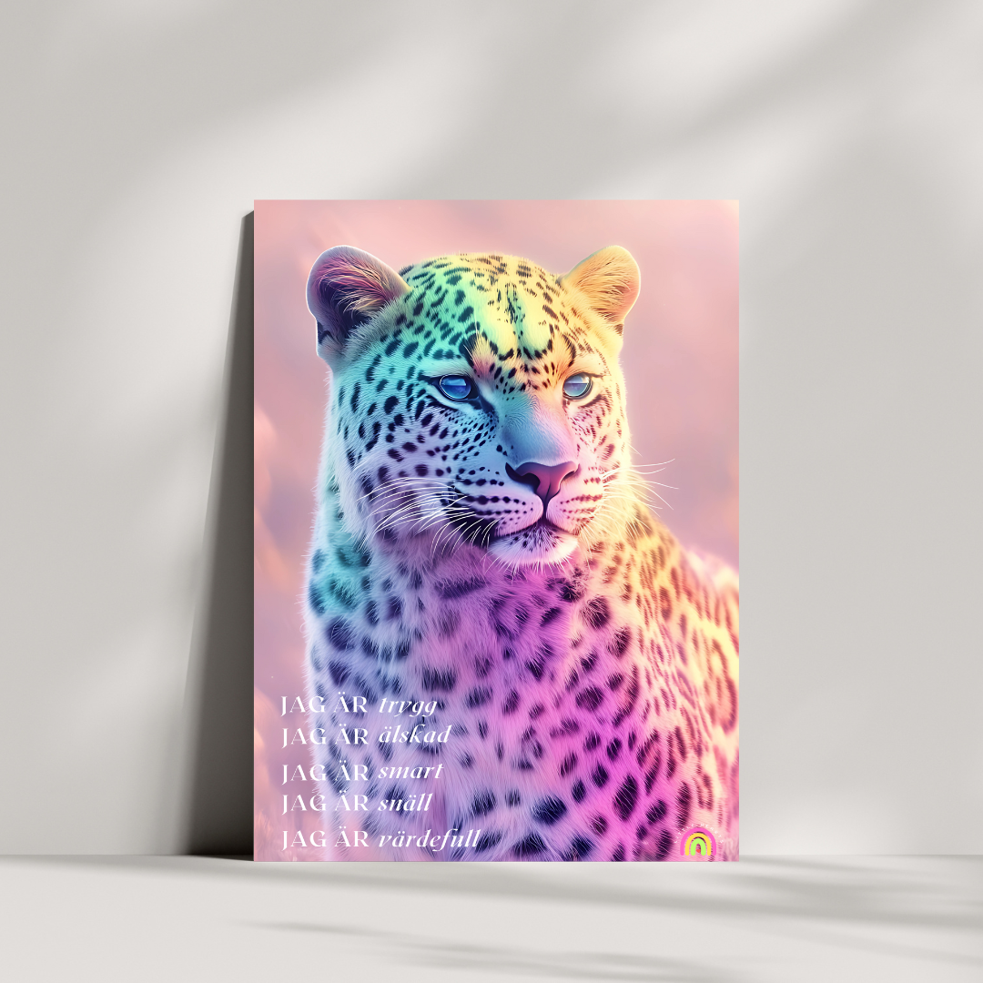 Poster Leopard - Affirmationer