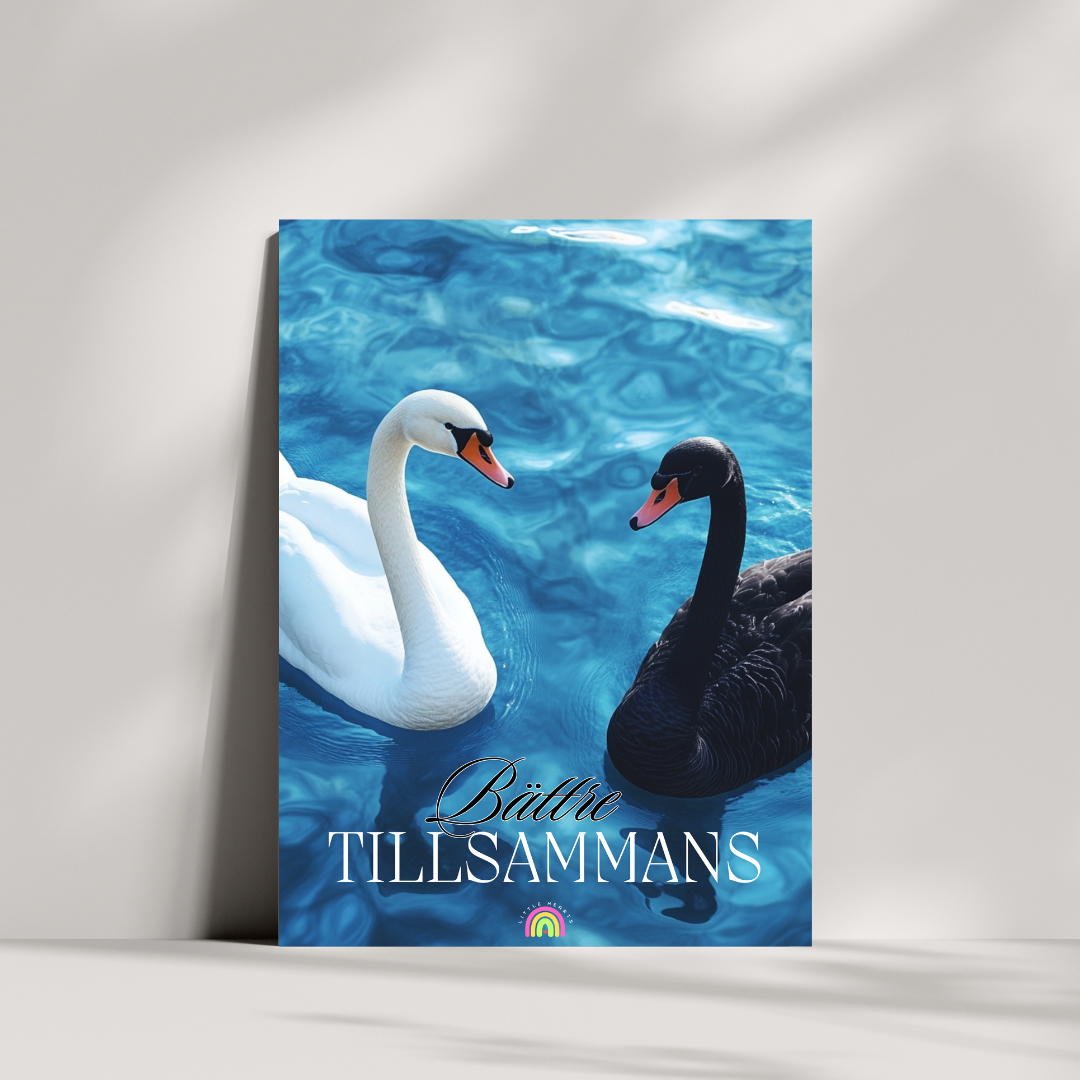 Poster Svanvänner - Bättre tillsammans