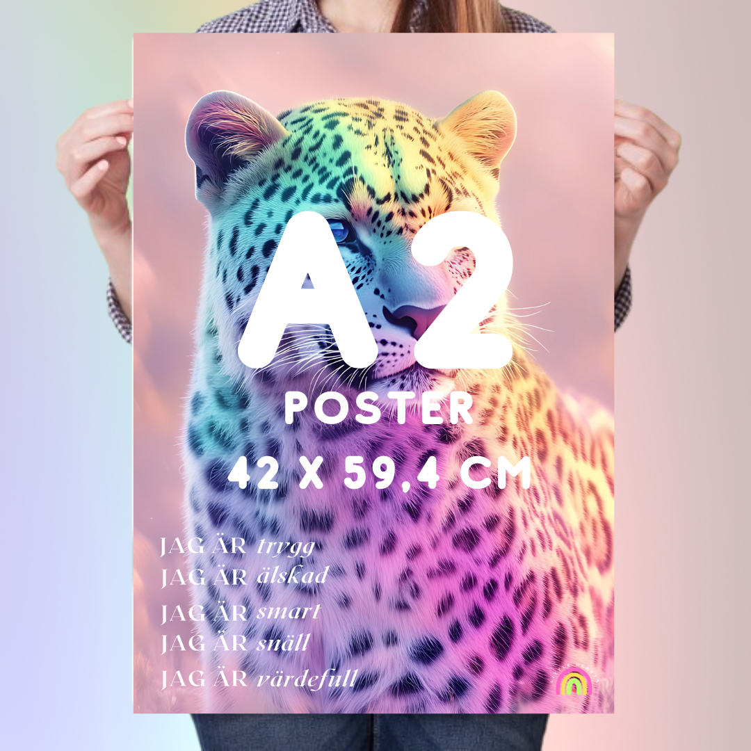 Poster Leopard - Affirmationer