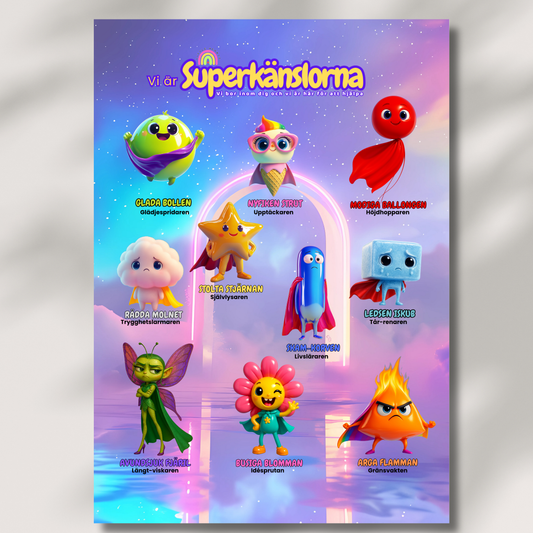 Poster Superkänslorna – Portalen till känslokraft