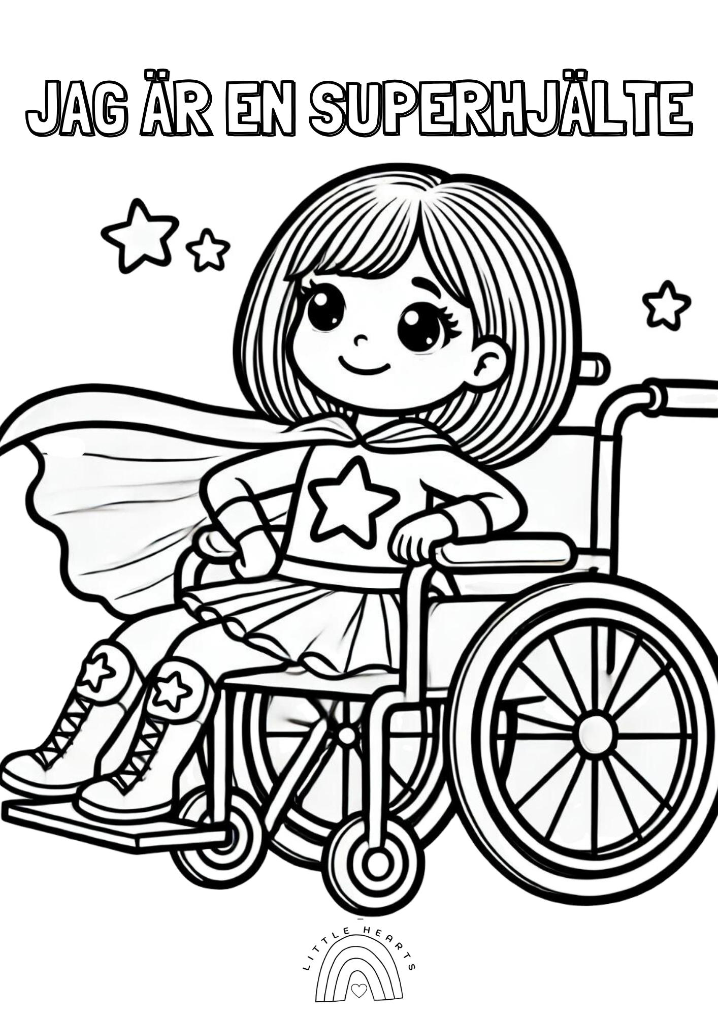 Little Hearts Normkreativa Målarbok – Gratis att skriva ut! 🎨✨