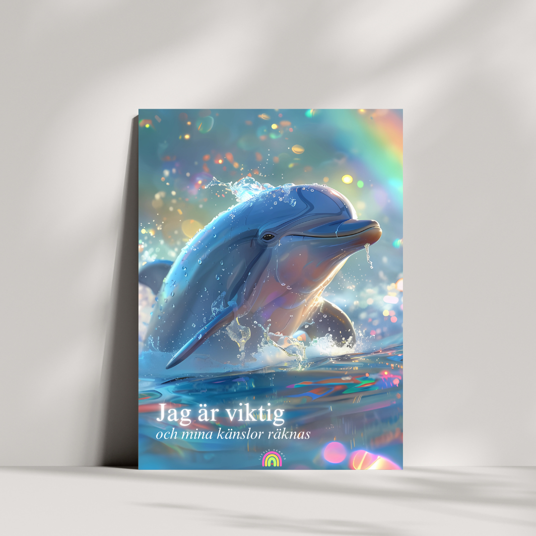 Poster Delfin - Mina känslor räknas