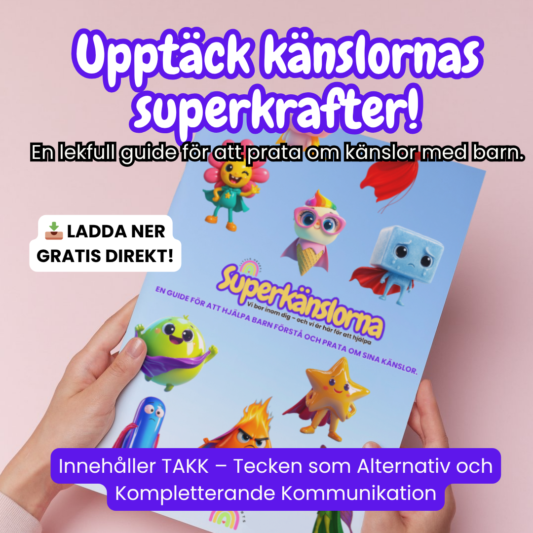 Superkänslornas guidebok – gratis känslomaterial med TAKK för barn