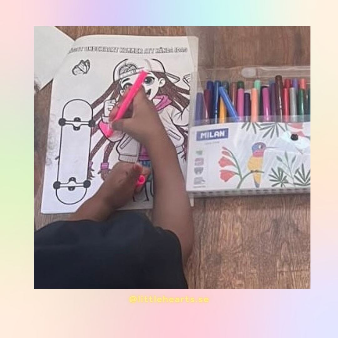 Little Hearts Normkreativa Målarbok – Gratis att skriva ut! 🎨✨