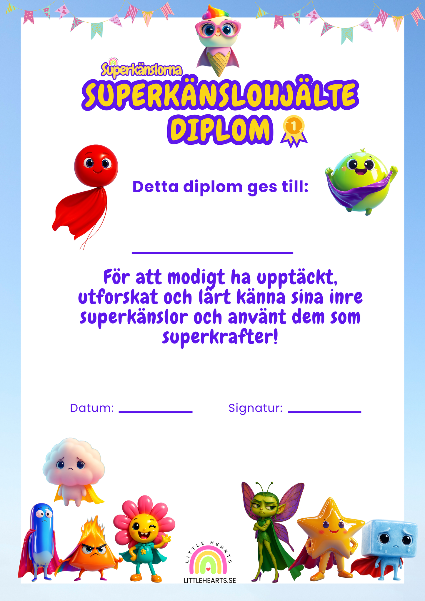 Superkänslornas guidebok – gratis känslomaterial med TAKK för barn