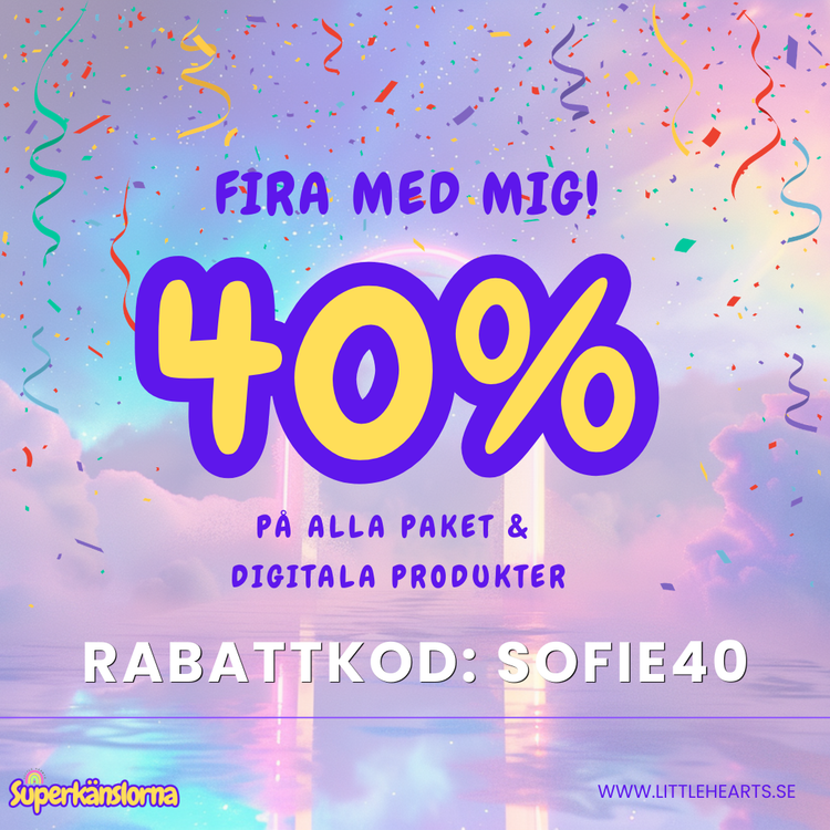 🎉 Fira med mig – 40 % rabatt