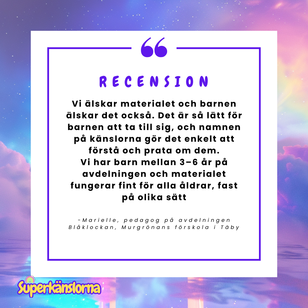 Superkänslorna Pedagogkit - Med bok