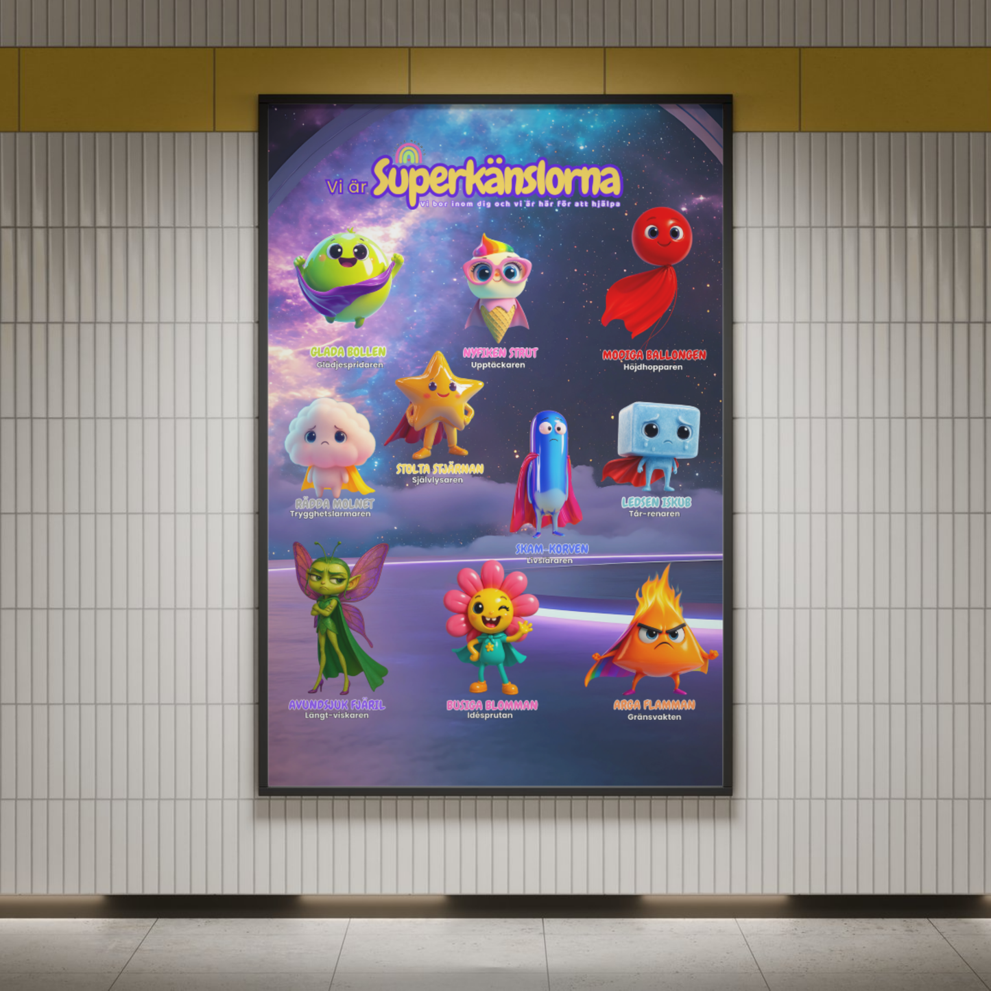Poster Superkänslorna -Galaktisk Catwalk