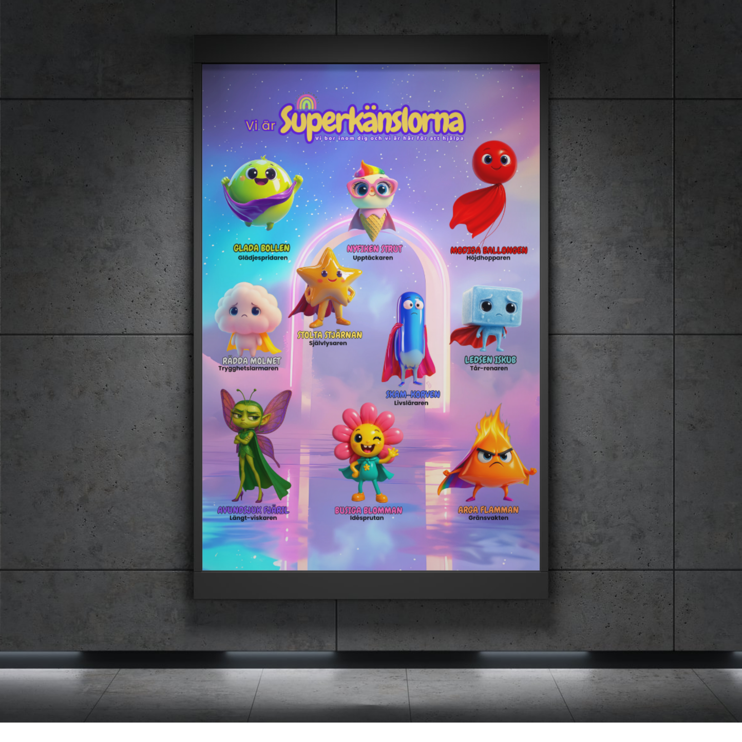 Poster Superkänslorna – Portalen till känslokraft