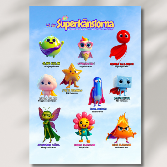 Poster Superkänslorna - Himlens hjältar