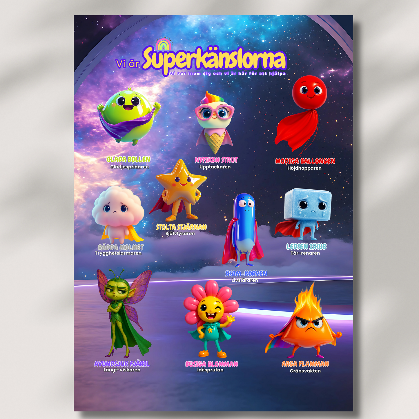 Poster Superkänslorna -Galaktisk Catwalk