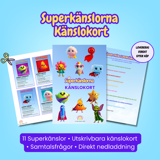 Superkänslorna Känslokort (PDF)