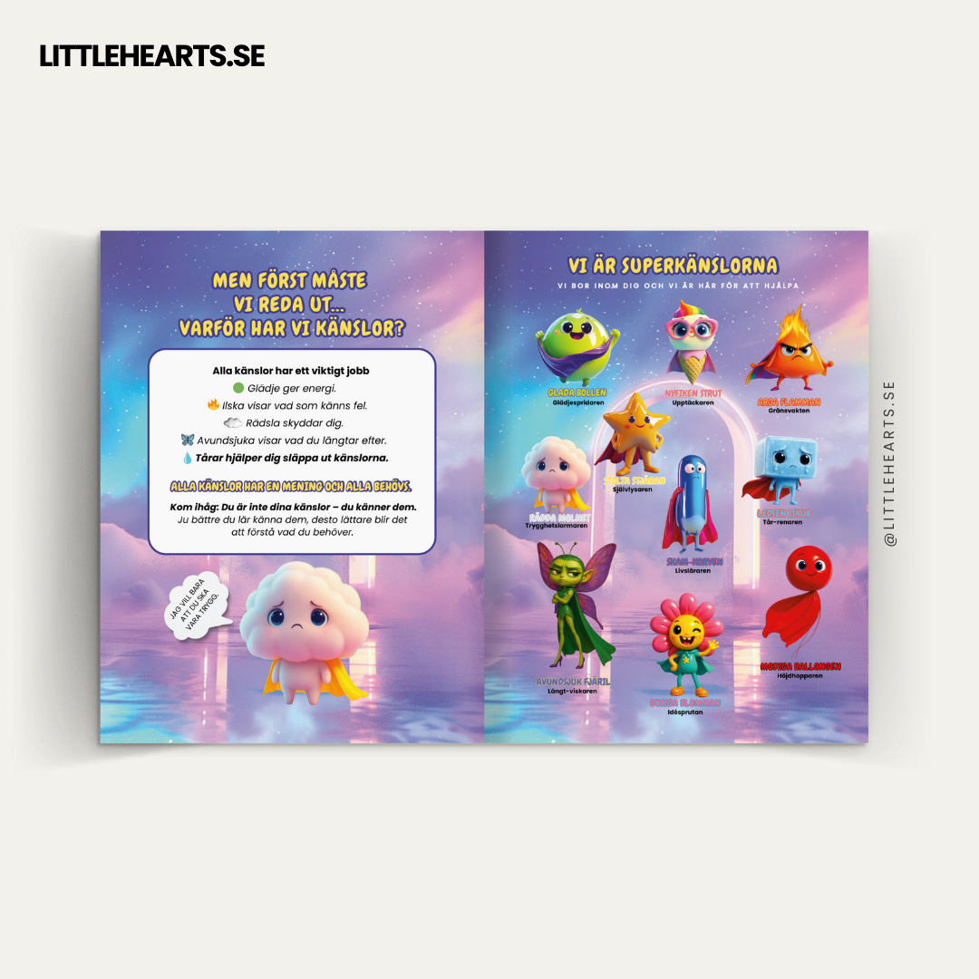 Förbeställ boken Superkänslorna – Lär känna dina känslors Superkrafter