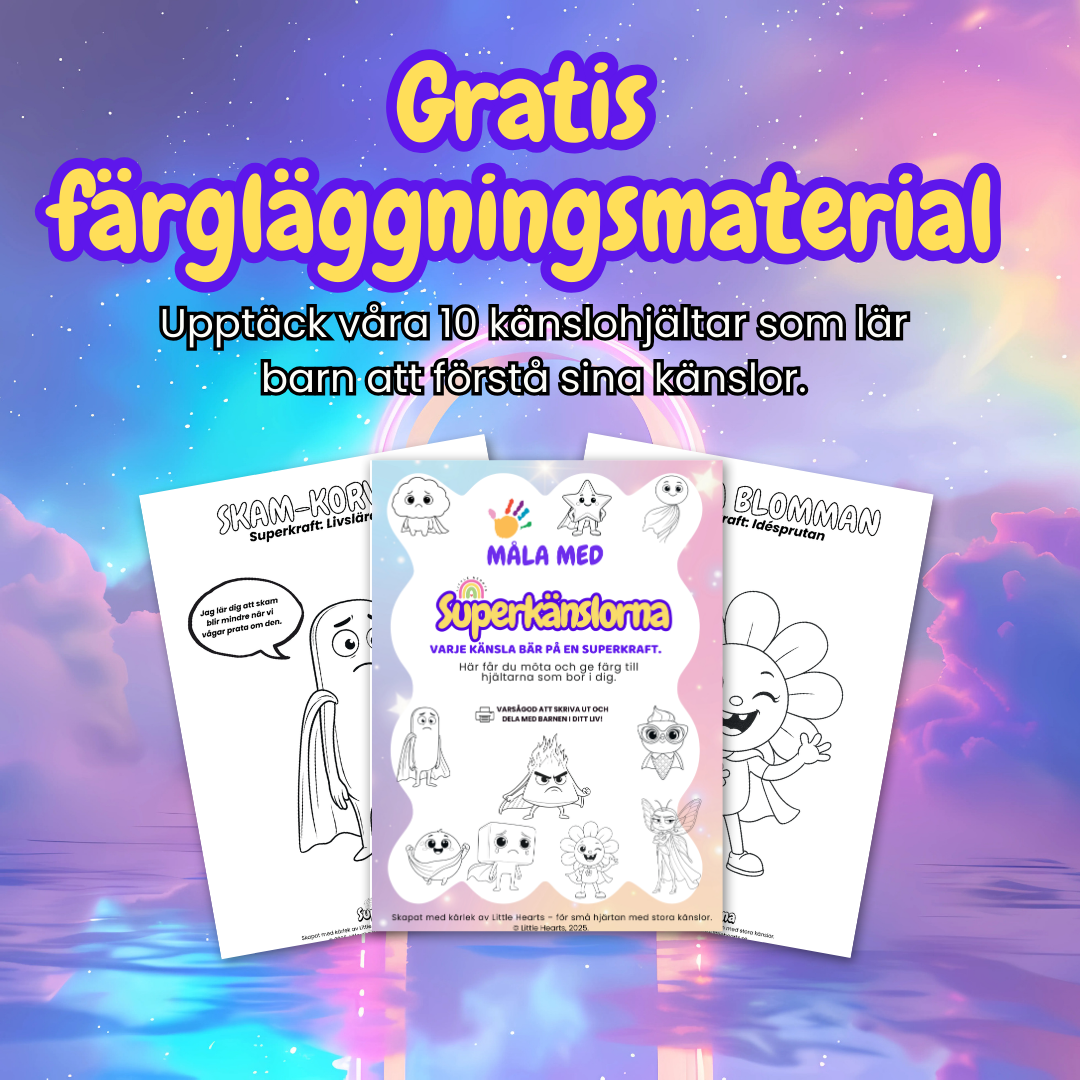Superkänslorna – Färgläggningsmaterial