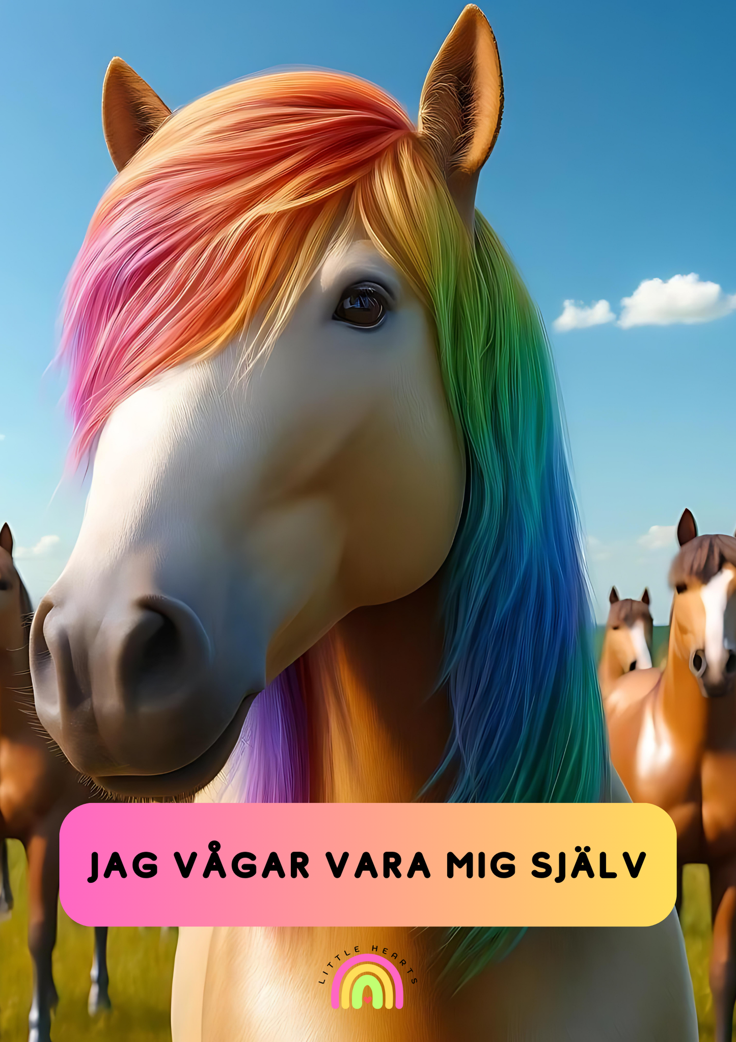 Poster Häst - Jag vågar vara mig själv