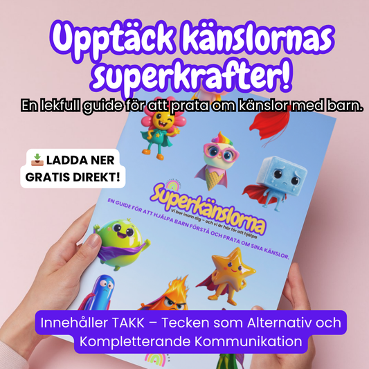 Superkänslornas guidebok – gratis känslomaterial med TAKK för barn