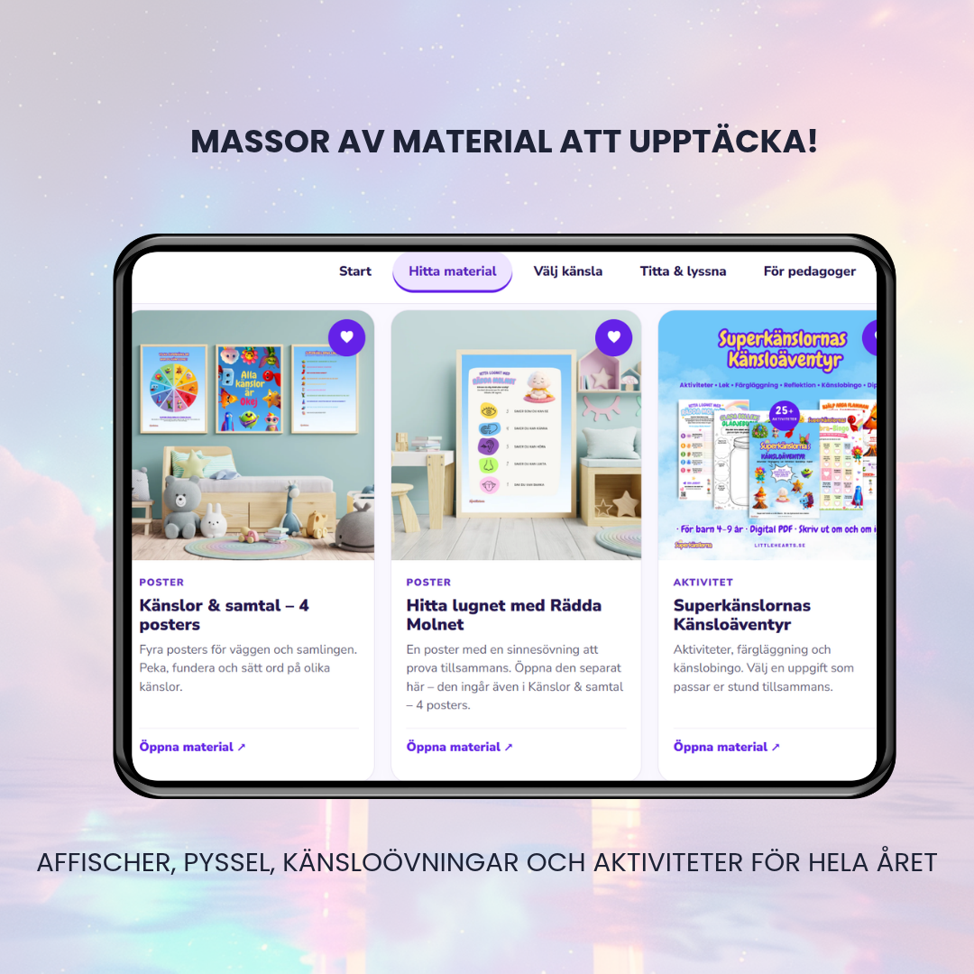 Superkänslorna Hemma – Allt material
