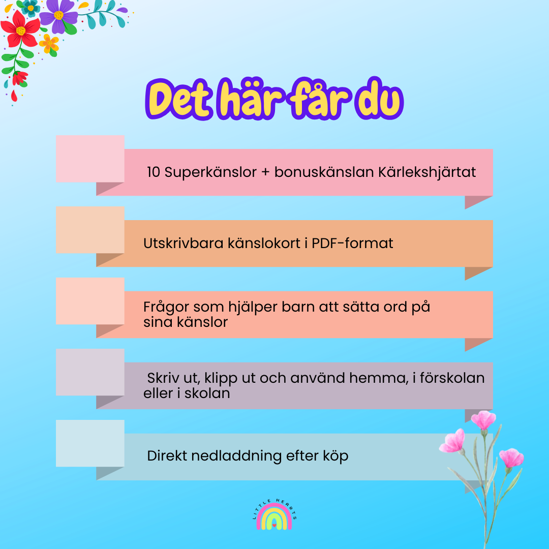 Superkänslorna Känslokort (PDF)