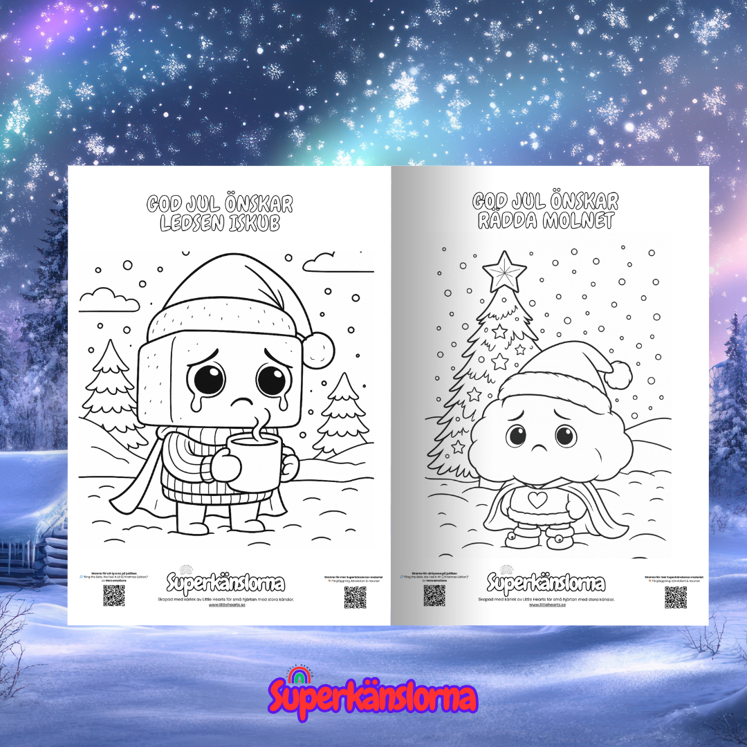 🖍️ Gratis Julfärgläggning – Superkänslorna