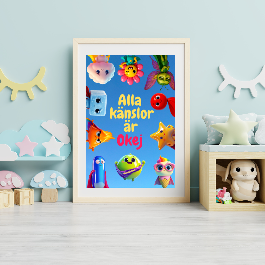 Superkänslorna posterpaket – Känslor & samtal