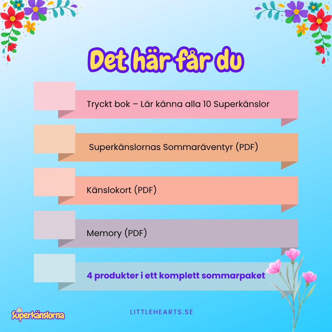 Superkänslornas Sommarpaket - med bok