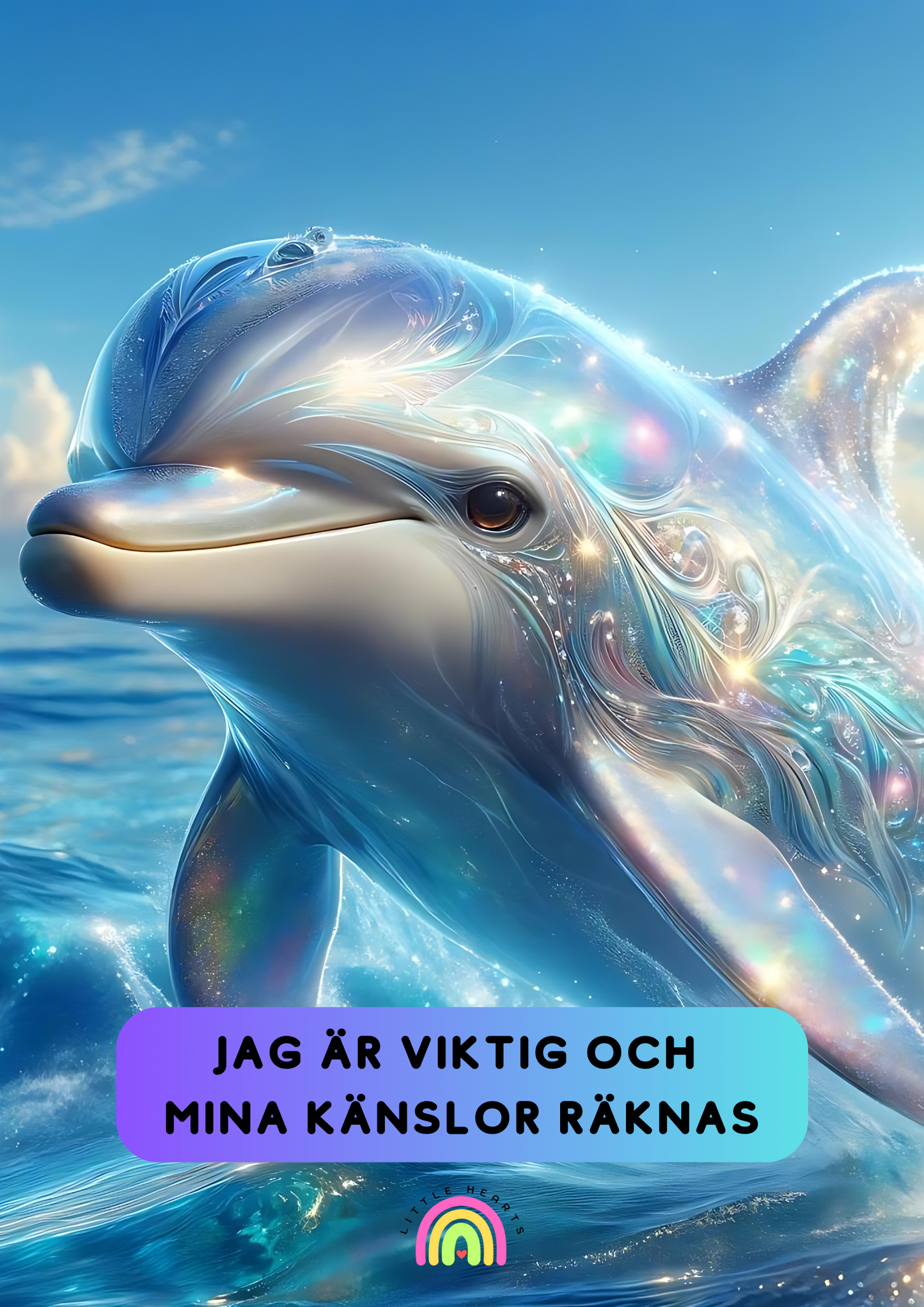 Poster Delfin - Mina känslor räknas