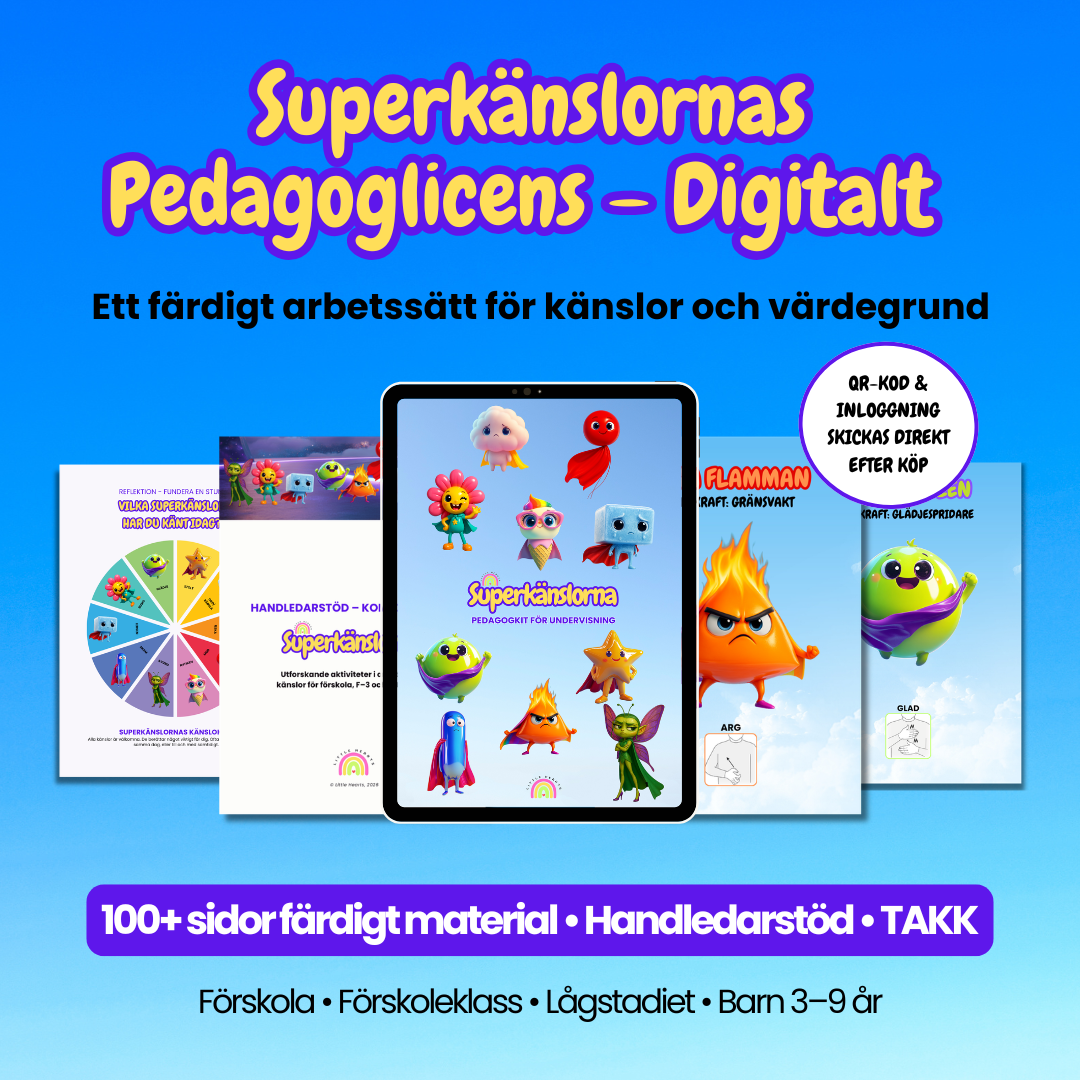 Superkänslorna Pedagoglicens – Digitalt