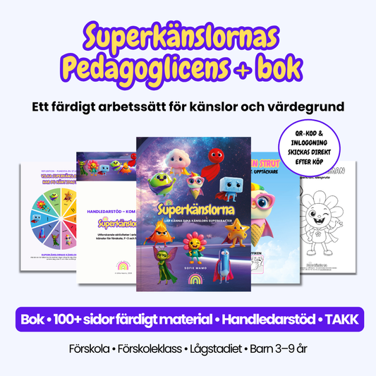 Superkänslorna Pedagoglicens – med bok