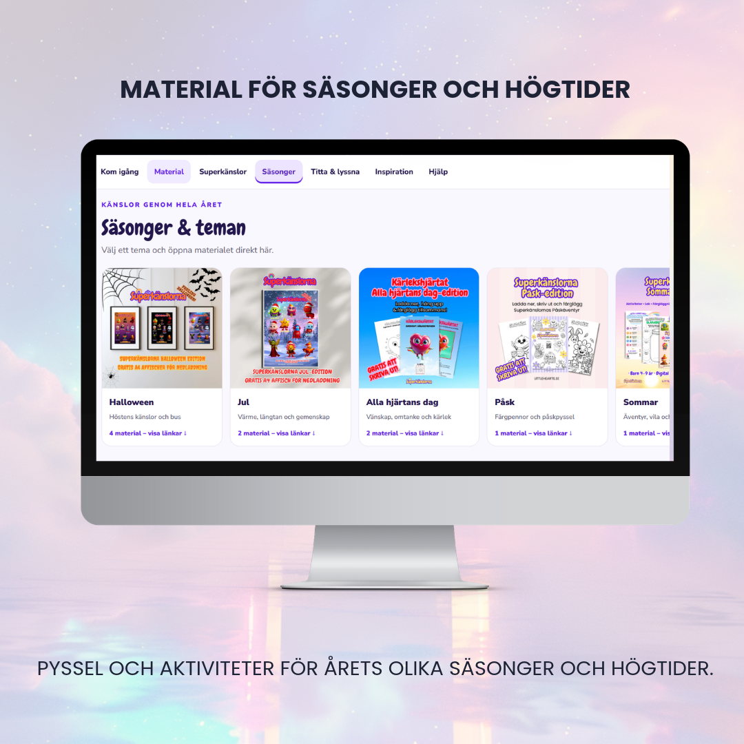 Superkänslorna Hemma – Allt material