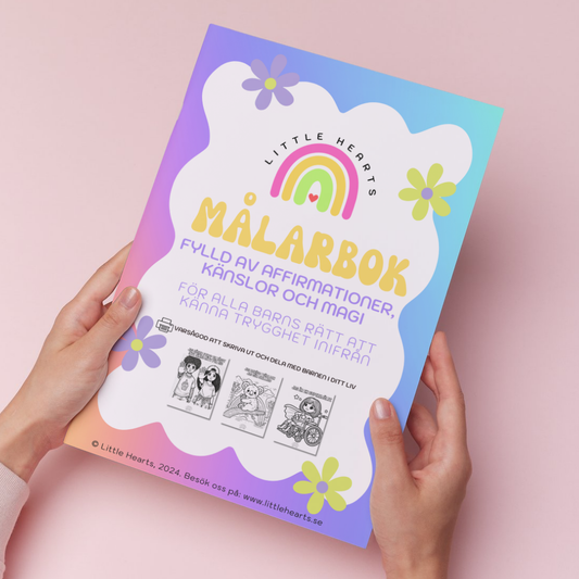 Little Hearts Normkreativa Målarbok – Gratis att skriva ut! 🎨✨