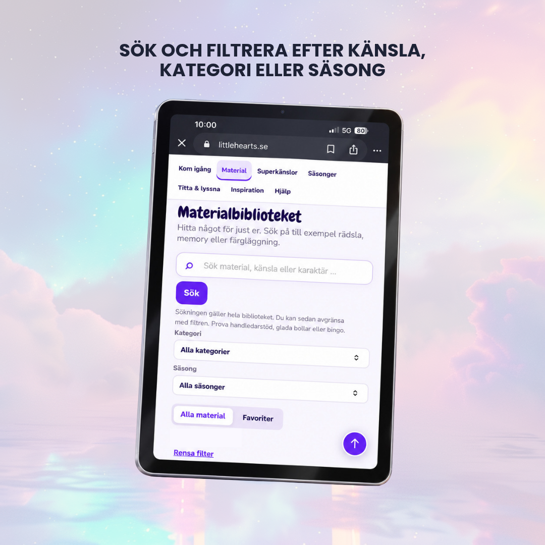 Superkänslorna Hemma – Allt material