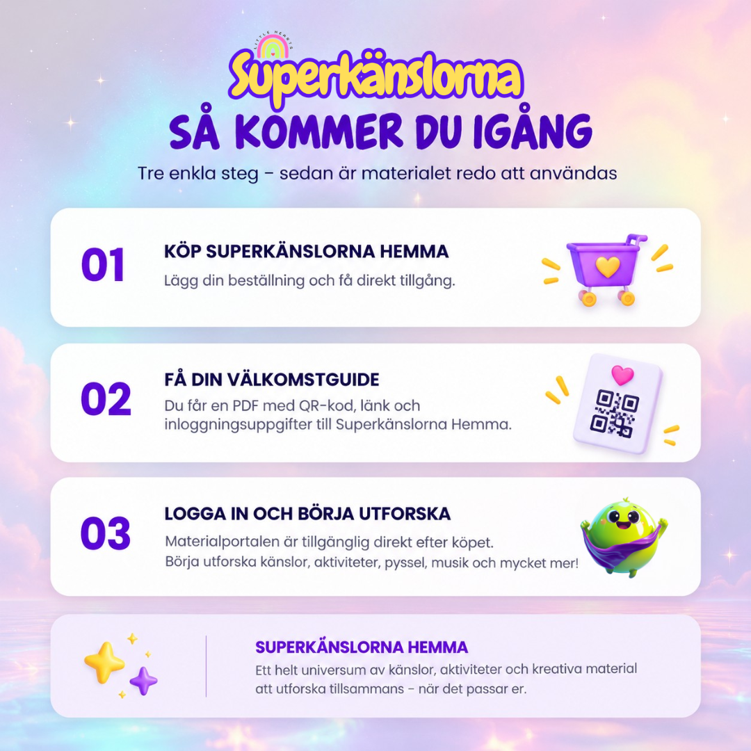 Superkänslorna Hemma – Allt material