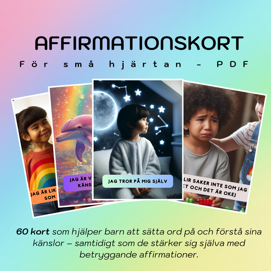 Affirmationskort för barn – Digital PDF