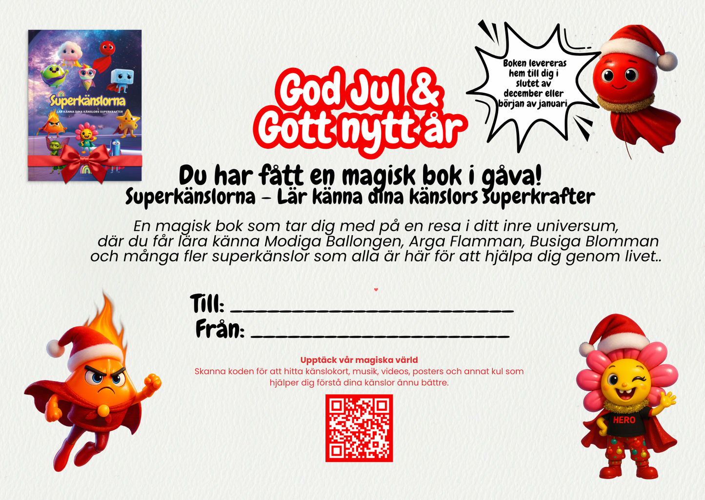 Förbeställ boken Superkänslorna – Lär känna dina känslors Superkrafter