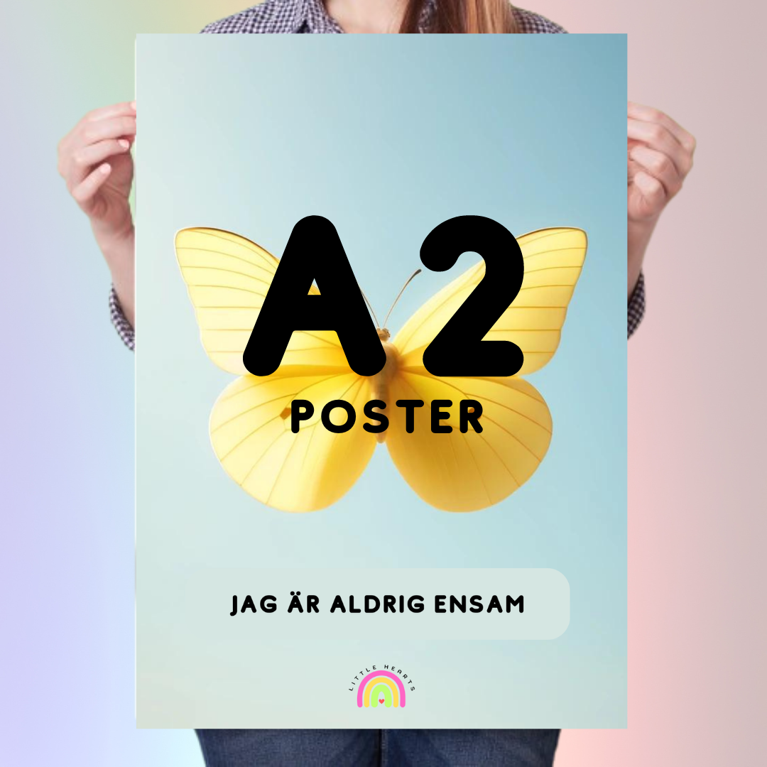 Poster Fjäril - Aldrig Ensam