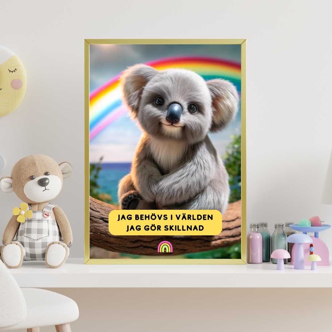 Poster Koala - Jag behövs i världen